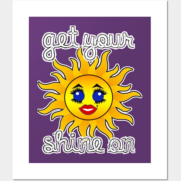 Get your shine on Kawaii Sun Wall Art by artbyomega